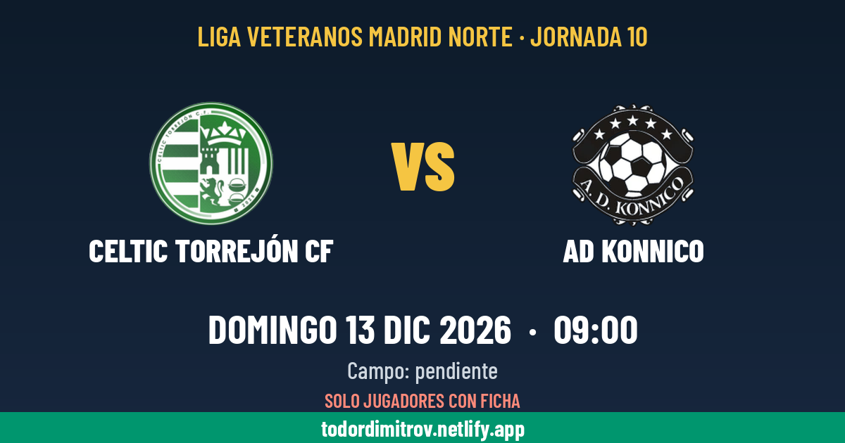 Celtic Torrejón CF vs AD Konnico