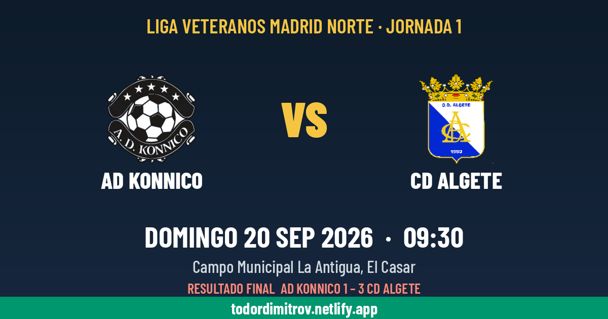 AD Konnico vs CD Algete